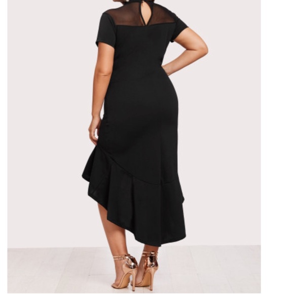 NWT Hi/Low Mesh Detail Dress - Picture 3 of 6